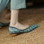 Women's French Retro Pointed Flat Shoes
