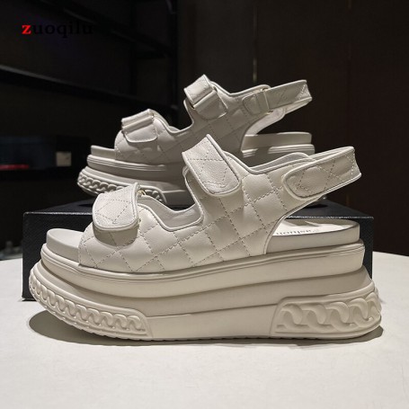 Women's Luxury Brand Sandals Top Quality Leather