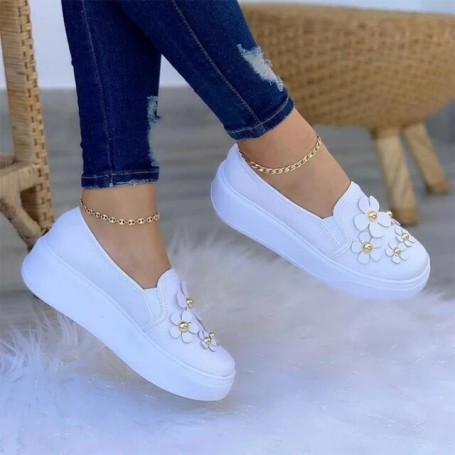 Women's Flat Vulcanized Loafers Sport Shoes