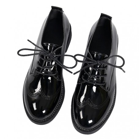 Women's Full Black Flat Shoes