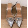 Women's Sparkly Bow Heels Fashion Pointed Toe Sandals