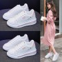 Fashion Sneakers Women Casual Shoes Fashion Brand White Shoes Thick Sole Women Flats Woman Height Inreasing Shoes 3cm A345