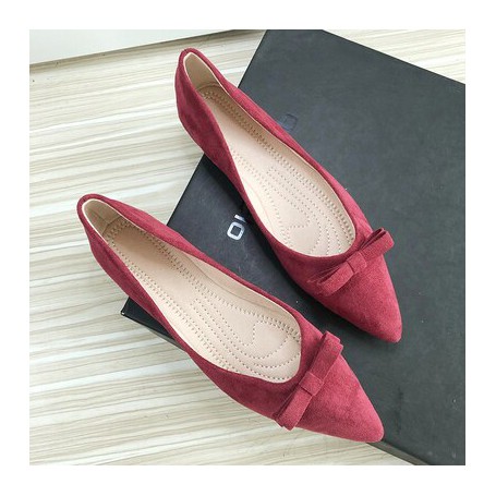 Women's Simple Style Flat Shoes Pointed Toe