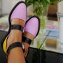 Women's Flat Shoes Retro Casual Ankle Strap Footwear