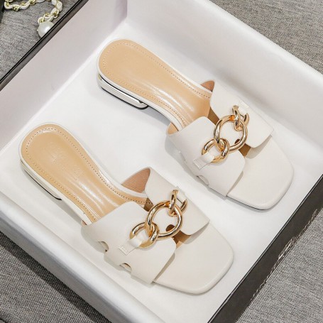 Women's Sandals Metal Decorative Open Toe