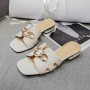 Women's Sandals Metal Decorative Open Toe