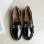 Women's Loafers Flat Shoes Leather Retro Fashion