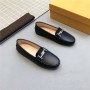 Women's Flat Leather Shoes British Style