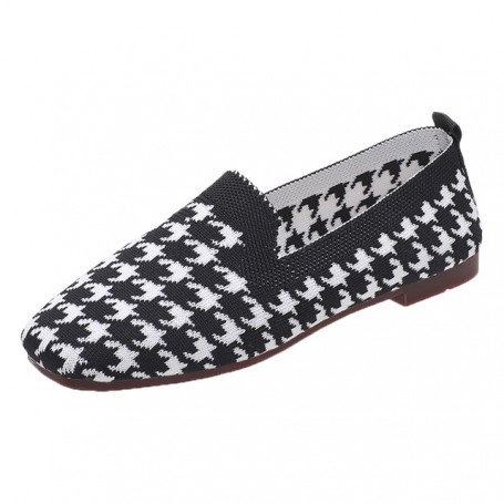 Women's Flat Knitted Slip-On Loafers Shoes