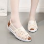 Women's Flat Shoes Lace Loafers Cloth