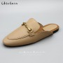 Women's Flat Shoes Buckle Genuine Leather
