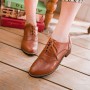 Women's Casual Flat Oxford Lace-Up Shoes