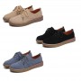 Women's Flat Suede Leather Lace-Up Shoes