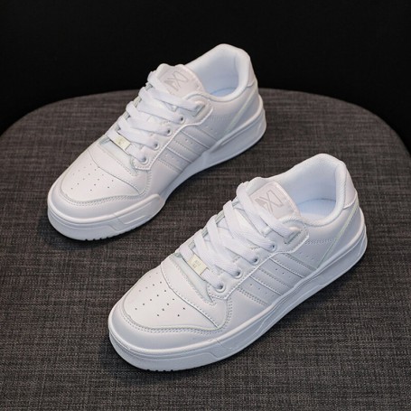 Women's Sneakers Casual Leather Platform Shoes