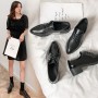 Women's Soft Pointed Toe Casual Flat Shoes British Style