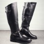 Men's Boots Over Knee Leather