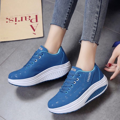 Women's  Sneakers Solid Wedge Running Shoes
