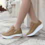 Women's  Sneakers Solid Wedge Running Shoes