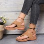 Women's Sandals Buckle Flip Flops Wedge