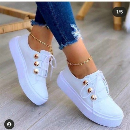 Women's Casual Sneakers Round Toe Platform