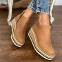 Women's Wedges Retro Soft Leather Ankle Boots