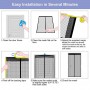 Anti-mosquito Nets For Doors Strong Magnetic Door Curtain  Insect-Proof Automatic  Closing Invisible Large-Size Mosquito Gauze
