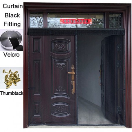 Anti-mosquito Nets For Doors Strong Magnetic Door Curtain  Insect-Proof Automatic  Closing Invisible Large-Size Mosquito Gauze