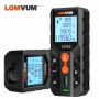 LOMVUM LV56 Handheld Laser Rangefinder Black Laser Distance Meter Digital Tape 40m 50m 120m 2 Bubbles Leveling