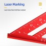 Triangle Ruler 7 Inch Aluminium Alloy Carpenter Set Square Angle Woodworking Tools Try Square Protractor Triangular Ruler Metric