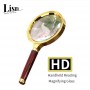 Handheld Reading Magnifying Glass,High-Magnification, High-Definition, Can Be Used for Jewelry and Jade Identification, Portable