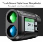 1500m LCD Display Touch Screen Laser rangefinder Golf Telescope Range Finder Rechargeable Laser Distance meter with Flag-Lock
