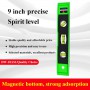 9 inch Magnetic Spirit Level 3 Bubble Mini Portable Spirit Level Tool Vertical Horizontal Balance Ruler Inclinometer