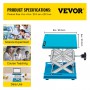 VEVOR 8"X8" Aluminum Laboratory Jack Table Elevator Lab Lifter Platform Height Adjustable Work Bench Carpentry Tools Equipment