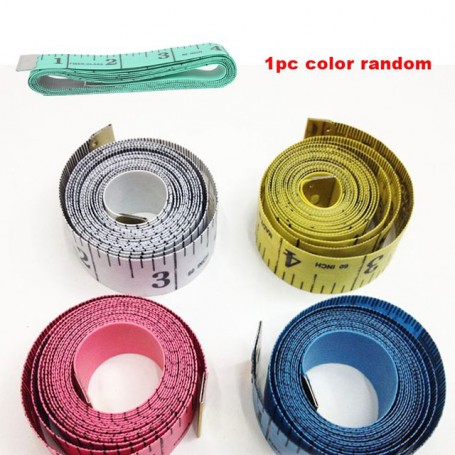 150cm/60" Body Measuring Ruler Sewing Tailor Tape Measure Centimeter Meter Sewing Measuring Tape Soft Random Color