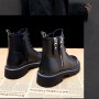 Boots Ladies New Fashion Winter Martin Boots Double Zipper Boots Single Boots Thick Bottom
