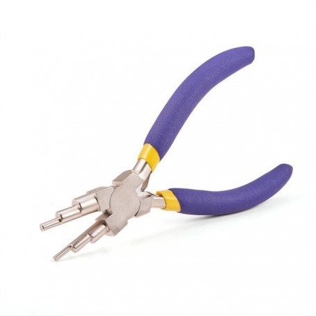 6 in 1 Wire Bending Pliers Guardrail Pliers Wire Ring Forming Pliers for 2-9mm Rings and Jump Rings Jewelry Making Tool