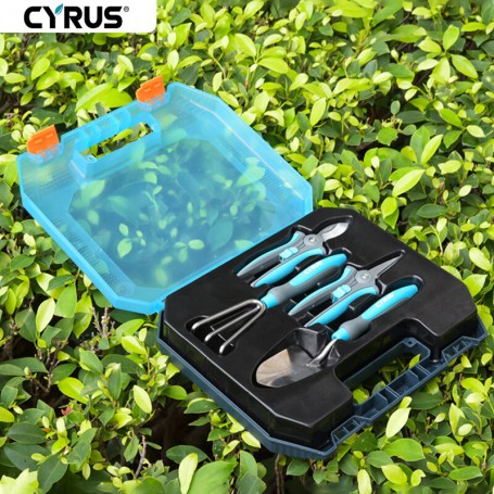 Garden Tool Set 4 Pcs Organizer For Gardening Tools Storage Transplant Trowel Cultivator Garden Shears Hand Mini