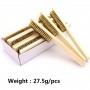 1pcs Wood Handle Brass Wire Copper Brush for Industrial Devices Surface/Inner Polishing Grinding Cleaning 6x16 Row Brushes