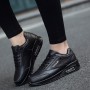 Sneaker Shoes Black Korean Red Sneakers Walking Outdoor Air Cushion Spring Leather Slip On Couple Vulcanize Shoes Lace Up