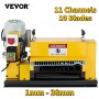 Electric Scrap Cable Stripping Machine 220V Wire Stripper 1mm - 38mm 11 Channels With 10 Blades for Copper Wire Recycling