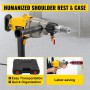 1880W 2180W Handheld Diamond Core Drill Rig Concrete 110mm 130mm 160mm 180mm Wet/Dry Electric Stepless Speed Drilling Tool