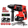2000W Brushless Rotary Hammer Drill Rechargeable Cordless Rotary Hammer Impact Drill 4 Function for Makita 18V Battery