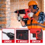 2000W Brushless Rotary Hammer Drill Rechargeable Cordless Rotary Hammer Impact Drill 4 Function for Makita 18V Battery