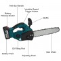5000W 10 Inch Brushless Electric Saw Chainsaw With 0/1/2PC Li-ion Battery Woodworking Tool for Makita 18V Batter
