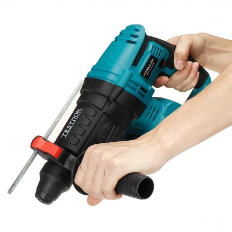 Drillpro 4 Function Brushless Cordless Electric Rotary Hammer Drill Rechargeable Hammer 26mm Impact Drill for 18V Makita Battery