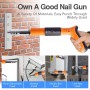 Manual Steel Mini Nail Gun Rivet Tool Pneumatic Cordless Ceiling Concrete Wall Anchor Wire Slotting Device Rivet Gun Power Tool