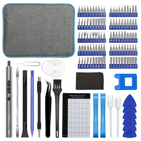 120 in 1 Precision Electric Screwdriver for Xiaomi Phone Laptop Strong Magnetic Screwdriver Set Mini Rechargeable Screwdrivers