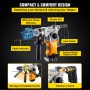 1050W Rotary Hammer Drill Max Drilling 26mm SDS Plus Demolition Jackhammer Breaker 4in1 Electric Wood Concrete Perforator