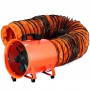 Industrial Extractor Blower 12 Inch Fume Extractor 220V 2800RPM Ventilator Dust Fume Extractor Ventilation Fan with 5m PVC Ducti