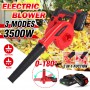 3500W 2 In 1 Foldable Cordless Electric Air Blower 3 Gear Speed Blowing Suction Leaf Blower Dust Cleaner For Makita 18V Battery